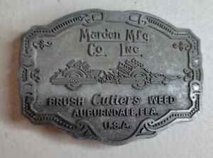 Marden MFG Belt Buckle Brush Cutters Weed Tractor Auburndale Florida Industry