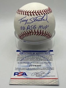 Terry Steinbach 88 ASG MVP A's Signed Autograph OMLB Baseball ITP PSA DNA *7 - Picture 1 of 2