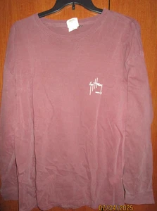 T-shirt manica lunga Guy Harvey Fish vintage taglia 2X XXL cotone circonferenza petto 53 lunghezza 31 in - Foto 1 di 6