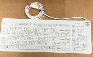MAN & MACHINE REALLY COOL MEDICAL GRADE WATERPROOF KEYBOARD IP68 WHITE EN60601 - Picture 1 of 3