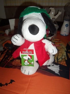 Peanuts Snoopy animiert musikalisch tanzen Schlittschuhlaufen Weihnachten Plüsch 12 Zoll Neu mit Etikett ANSEHEN! - Bild 1 von 4