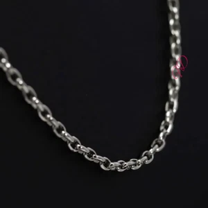 Collar de platino Rolo longitud 24 pulgadas PT950 para hombre ancho 5 mm - Imagen 1 de 19