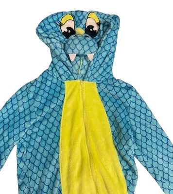 Женские цельные синие пижамы Secret Treasures Dinosau/Dragon размер L для Хэллоуина - Изображение 1 из 3