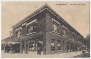 Columbus, Kansas 1915 - Cine y limpieza de lavandería - Postal vintage - Imagen 1 de 2