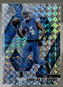 2025 Panini Mosaic Amon-Ra St. Brown #2 Silver Mosaic Prizm Detroit Lions - Picture 1 of 2