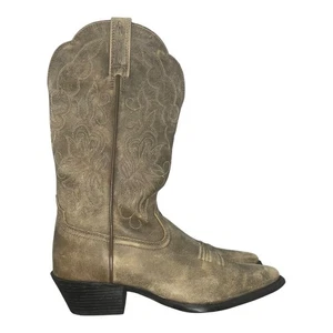 Ariat Mujer Heritage Desteñido Marrón 15729 Cuero Nubuck Botas Occidentales Talla 6.5B - Imagen 1 de 6