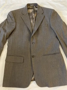 Oscar de la Renta 42L Wool Houndstooth Sport Coat Sports Jacket Blazer Vietnam - Picture 1 of 15