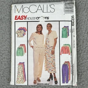 McCalls 9239 Easy Endless Options Misses Sewing Pattern 16-20 Uncut Jacket Set - Picture 1 of 6