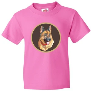 Inktastic German Shepherd Dog Youth T-Shirt K 9 Pets Mom Apparel Clothing Tee - Picture 1 of 12