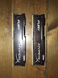 hyperx fury ddr4 8gb 4gb X 2 Sticks Dimm - Picture 1 of 2