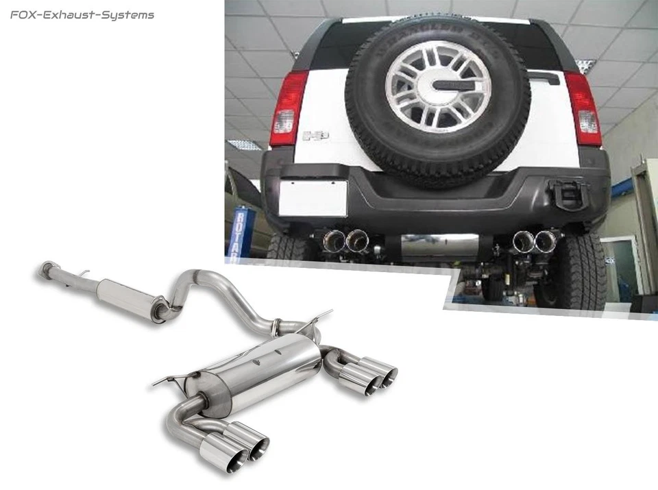 Sistema Completo Duplex Desde Kat Hummer H3 2x100 Redondo Doble Pared - Imagen 1 de 1