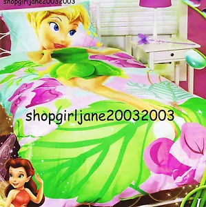Disney Fairies Tinkerbell ❈ I am Tink! ❈ Double Bed Quilt Doona Duvet Cover Set - Bild 1 von 11