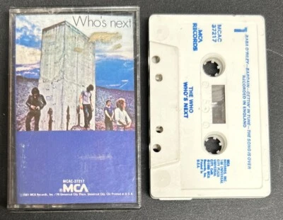 The Who Who’s Next MCAC-37217 Music Cassette Tape (MCA 1981 Used) - Image 1 of 4