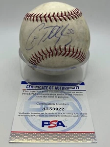 Chad Billingsley Dodgers Phillies Signed Autograph OMLB Used Baseball PSA DNA - Picture 1 of 3