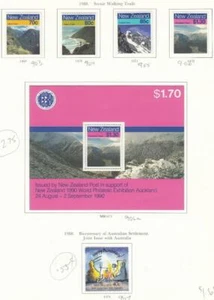 NUEVA ZELANDA # 903-906,906a,907 VF-MH SENDEROS ESCÉNICOS PARA CAMINAR +S/HOJA/AUS BICENT - Imagen 1 de 1
