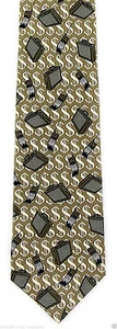 Close The Deal Men's Silk Necktie Ralph Marlin Business Sales Phone Neck Tie - Picture 1 of 3