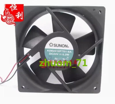 1PC SUNON KDE2412PTS1-6A DC24V 6.0W 12CM 12025 inverter cooling fan - Image 1 of 2