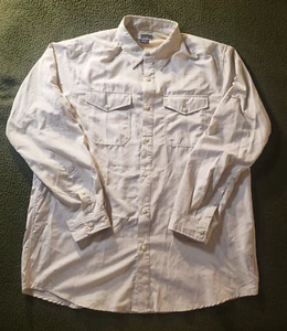 Exofficio Insect Shield Shirt Mens XL Beige Tan Long Sleeve Mesh Lined Fishing - Picture 1 of 10