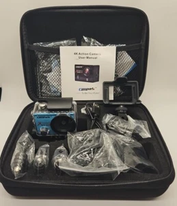 CAMPARK EXTREME II 2 UHD 4K Action Camera + 128GB SD Card + Case Tested Works! - Picture 1 of 5