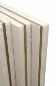 uPVC Door Panel White cut to size 28mm reinforced 400mm x 1450mm - Picture 1 of 2