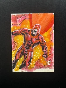 2016 Marvel Masterpieces Sketch Card Cyclops after Joe Jusko - Picture 1 of 3