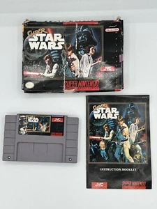 Super Star Wars Super Nintendo Entertainment System SNES Game, Box, Manual Read - Picture 1 of 7