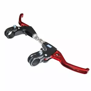 Performance Bremshebel Re/Li rot Pocket Bike Mini Cross HMParts SCHNELLER VERS. - Bild 1 von 3