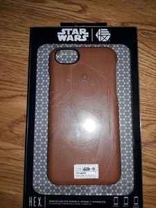 HEX Star Wars X-Wings Snap-in Case for iPhone 8/7/6/6s- Brown Leather - Picture 1 of 4