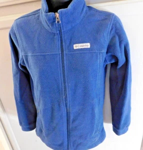 Columbia blue fleece zip-up jacket child sz M (10/12) - Picture 1 of 4