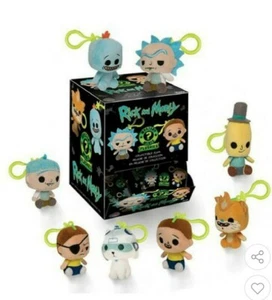 FUNKO KEYCHAIN SOFT TOY PLUSH RICK & MORTY - MYSTERY MINIS blind bags x 10 new - Picture 1 of 1