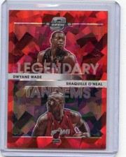 2022-23 CONTENDERS OPTIC #7 DWYANE WADE SHAQUILLE O'NEAL RED CRACKED ICE, 121123