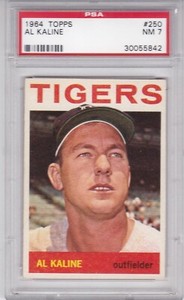 Al Kaline 1964 Topps #250 PSA 7 NM Detroit Tigers