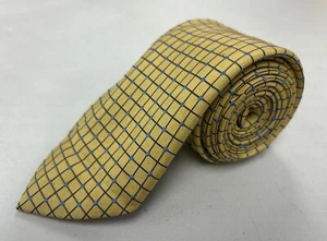 Brooks Brothers USA Men's Yellow Plaid Silk Neck Tie $125 - Picture 1 of 9