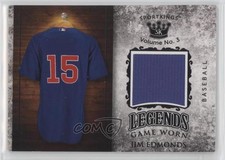 2022 Sportkings Volume 3 Legends Game Worn Materials Black Jim Edmonds #LSM-46