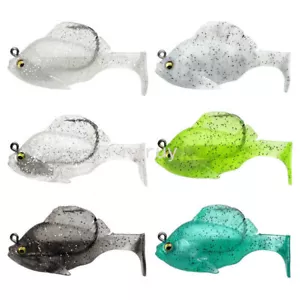 6PCS Jig Head Soft Fishing Lure 9g 13g Wobblers Swimbaits Paddle Tail - Picture 1 of 13