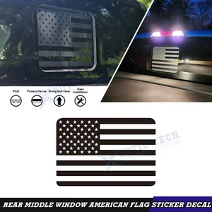 Pegatina negra de vidrio para ventana corredera central trasera bandera de Estados Unidos para Ford F150 F250 2015+ - Imagen 1 de 14