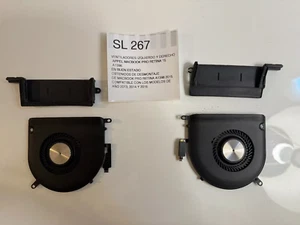 VENTILADORES IZQUIERDO Y DERECHO APPLE MACBOOK PRO RETINA 15 A1398 ORIGINALES - Afbeelding 1 van 9