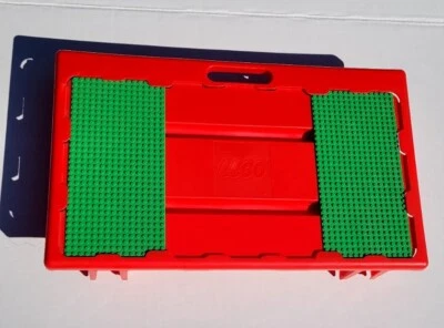 Vtg 1998 LEGO Red Lap Table Travel Storage Tray Sliding Carrying Case #30341-001 - Image 1 of 4