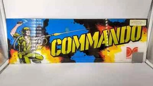 Carpa Commando Arcade 1985 original - Data East 26" x 8" - Imagen 1 de 3