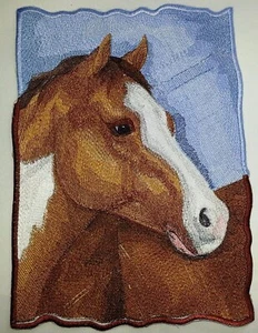 American Paint Horse Portrait Embroidered Iron On/Sew Patch [11.5"*8] - Picture 1 of 1
