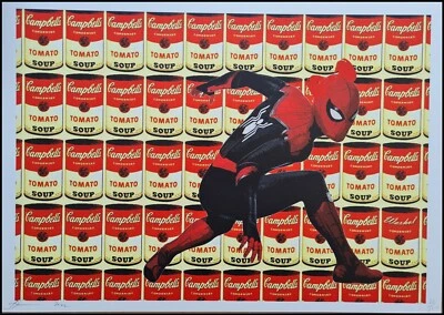 DEATH NYC * Spider-Man & Campbells*45 x 32cm*signed*limited*Certificate # xx/120 - Bild 1 von 4