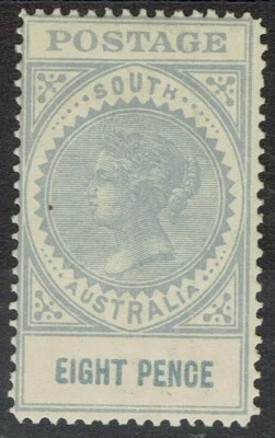 AUSTRALIA DEL SUR 1904 QV FRANQUEO GRUESO VALOR 8D CIERRE ULTRAMAR ABURRIDO WMK CR SA Foto 1 de 2