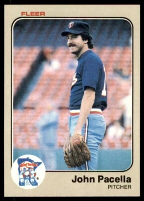 1983 Fleer - #622 John Pacella Minnesota Twins Baseball Card - Image 1 of 2