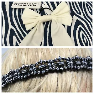 Lote dividido de accesorios para el cabello con arco y estrás blanco para cabello grande H&M HM - Imagen 1 de 9