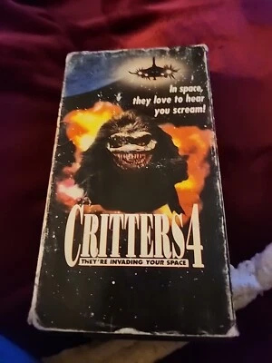 Critters 4 VHS They're Invading Your Space 1992 Horror Sci-Fi Movie 90's RARE - Image 1 of 4