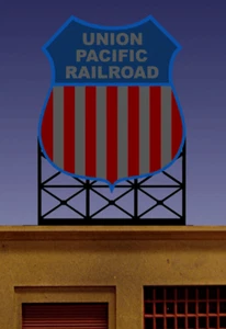 Miller Engineering ~ N or HO Scales ~ Union Pacific Neon Billboard ~ 441802 - Picture 1 of 1