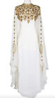 VENTE robe longue marocaine Dubaï caftans Farasha Abaya neuve 416