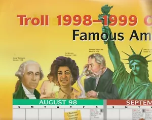 1998-1999 Famous Americans First Classroom Calendar (Poster: Educational, Poster - Picture 1 of 2