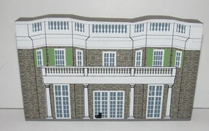 The Cat’s Meow Eleanor Roosevelt’s Home Hyde Park NY Wood Shelf Sitter Building - Picture 1 of 4