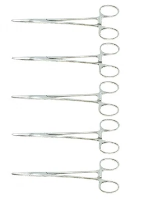 5 Soporte de aguja Baumgartner instrumento quirúrgico dentado de 5,5" de acero inoxidable Foto 1 de 4